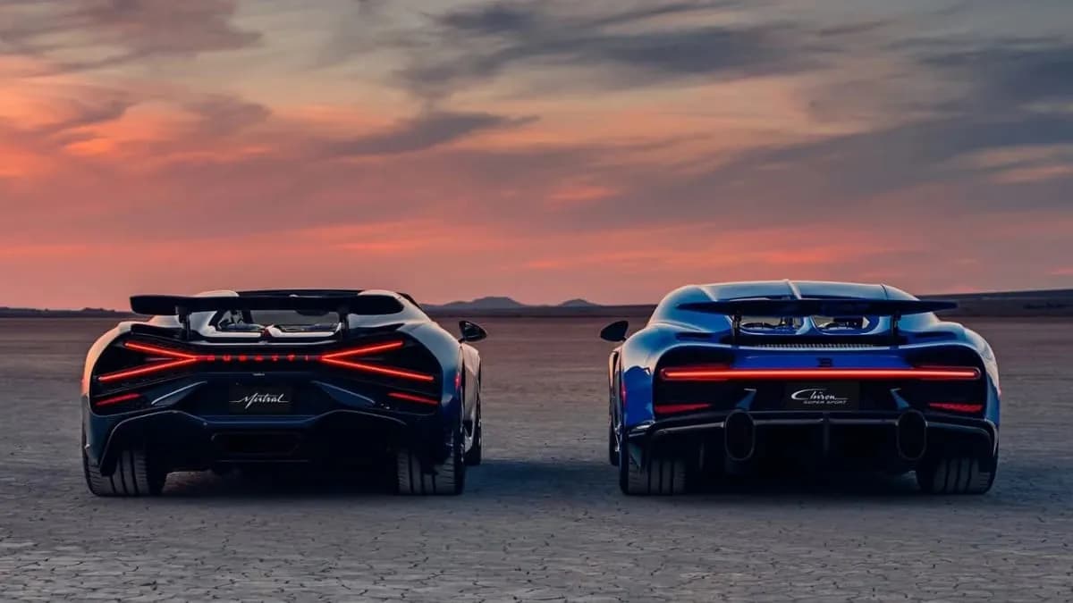 Bugatti Celebrates the Last Mistral and Chiron in Desert Photoshoot