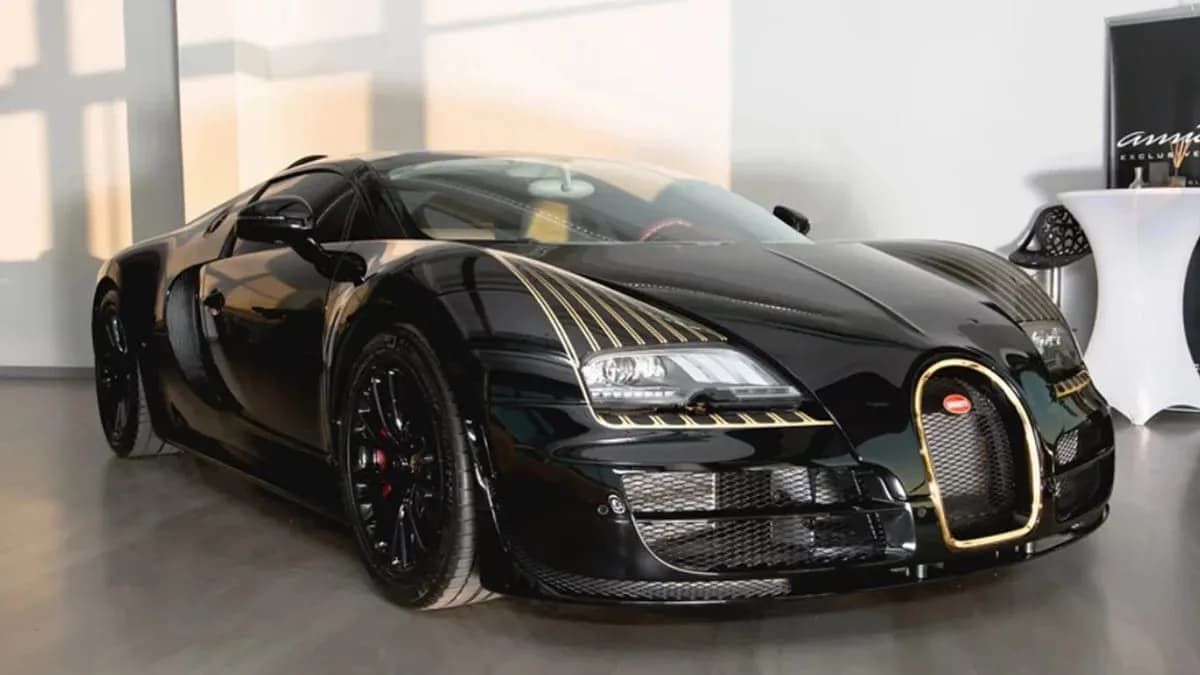 Rare Bugatti Veyron 'Black Bess' for Sale in Germany