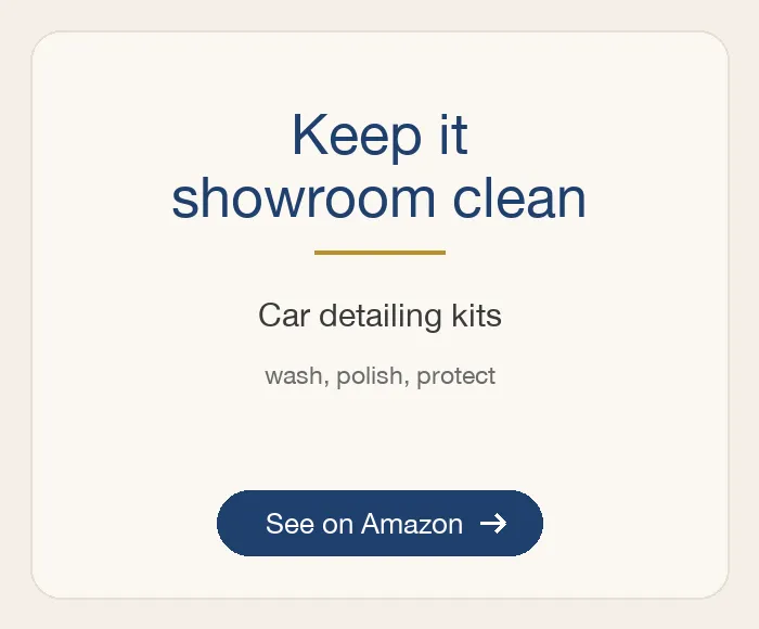 Keep it showroom clean: Car detailing kits, wash, polish, protect. See on Amazon