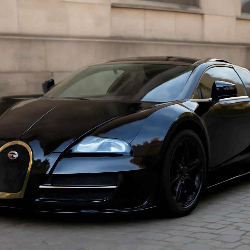 Rare Bugatti Veyron 'Black Bess' for Sale in Germany