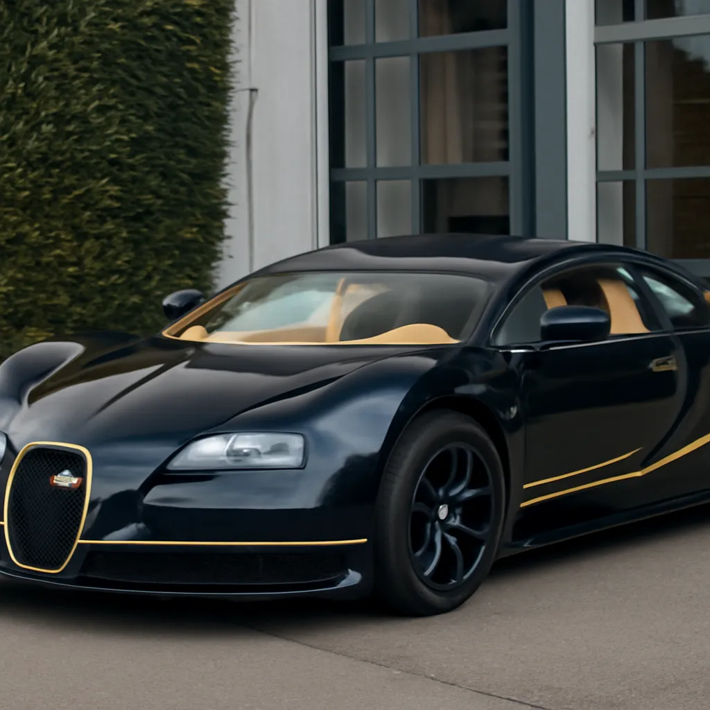 Rare Bugatti Veyron Black Bess Edition Listed with Low Mileage