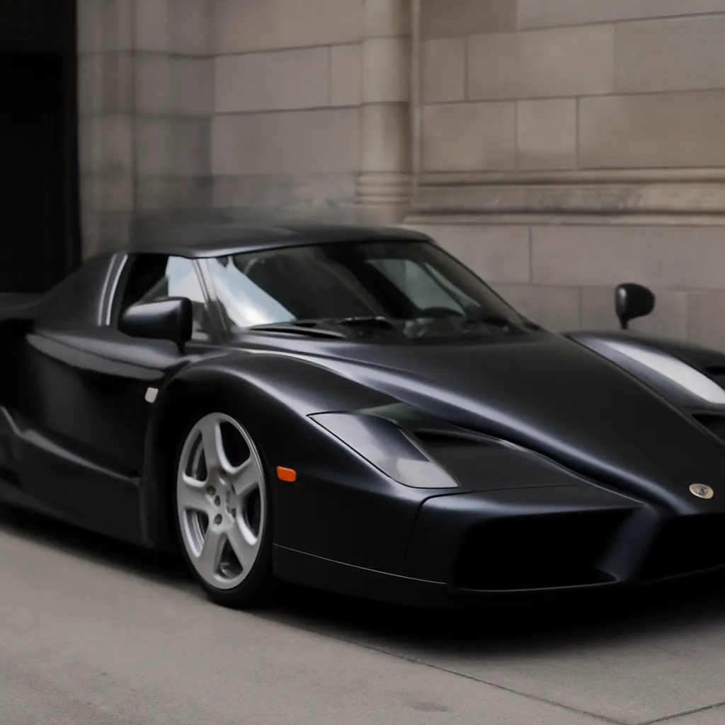 Unique Matte Black Ferrari Enzo Returns to Auction After Restoration